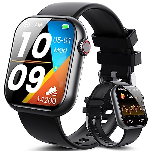 Blood Sugar Glucose Monitor Smart Watch Bluetooth Answer/Make