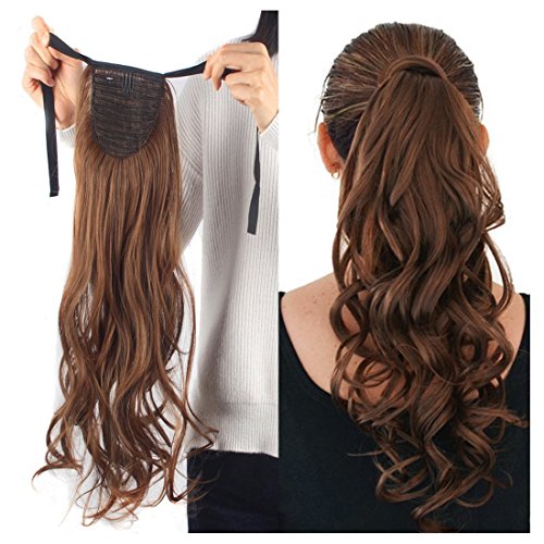 Drawstring Ponytail Extensions One Piece Tie Up Ponytail Clip in Hair