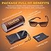 cloudfield Wood Frame Sunglasses for Men and Women with 9-Layer Polarized Lenses and Double Layer of UV Blocking Coating