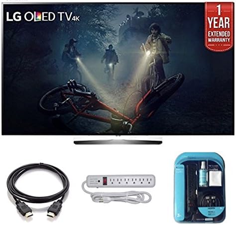 2017 Model OLED65B7P Series B7 Class 65" 4K TV Bundle Includes 1 Year Extended Warranty, 4K HDMI 2.0 Cable, Surge Protector, Cleaning Spay With Cloth
