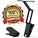 So There Rechargeable Clip On LED Book Light & Folding Music Stand Light - Compact Portable and Dependable. Long Lasting Light Best for Reading, Work or Play - Micro USB Included