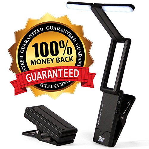 So There Rechargeable Clip On LED Book Light & Folding Music Stand