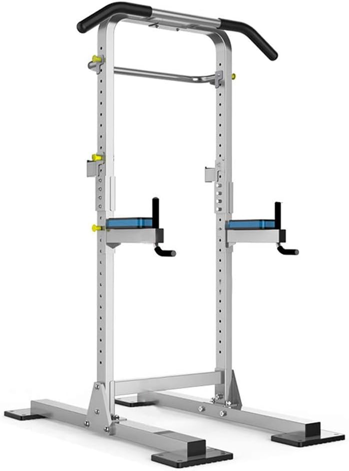 HFYAK Fitness Pull-up Device Home Horizontal Bar Multi-function Squat Rack Adjustable Parallel Bars Weightlift Barbell Rack Equipment Loading Weight 300kg