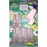 Glade Plugins Matcha Garden Green Tea & Aloe 1 Warmer Plus 6 Refills
