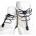 HILELIFE Tieless Elastic Shoe Laces, No Tie Shoelaces for Kids and Adults, One Size Fits All (Black1)