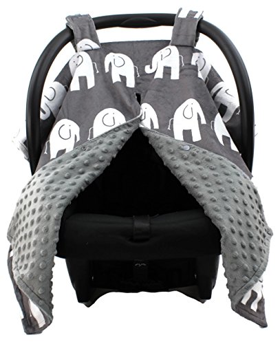 Dear Baby Gear Deluxe Car Seat Canopy, Custom Minky Print White
Elephants, Grey Minky Dot Dear Baby Gear Deluxe Car Seat Canopy, Custom Minky Print White
Elephants, Grey Minky Dot