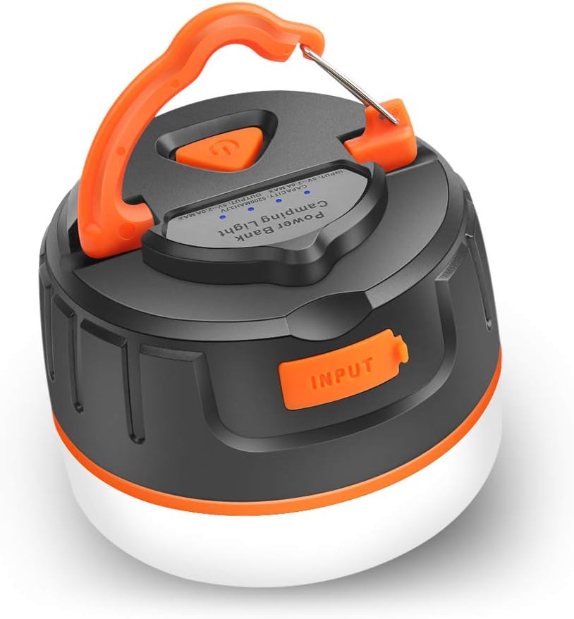 tragbar Magnetisch LED Zelt Licht FONREST Wasserdicht Camping Laterne