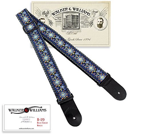 Walker & Williams H-29 Vintage Series Blue Cheer Woven Hootenanny Strap - Thumbnail 6