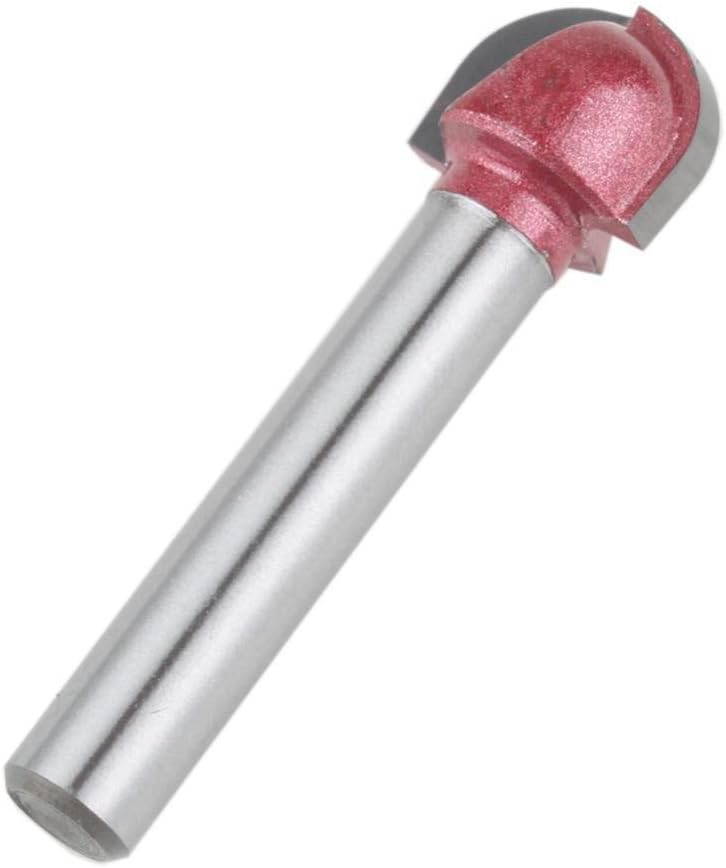 HOZLY 6mmx12mm,CNC Tungsten Steel Round Bottom Bit,CNC Machine Tool,MDF,Acrylic,Carbide End Mill,Woodworking Insert Router Bit