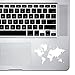 StickAny Palm Series Detailed Earth Sticker for MacBook Pro, Chromebook, and Laptops (White)