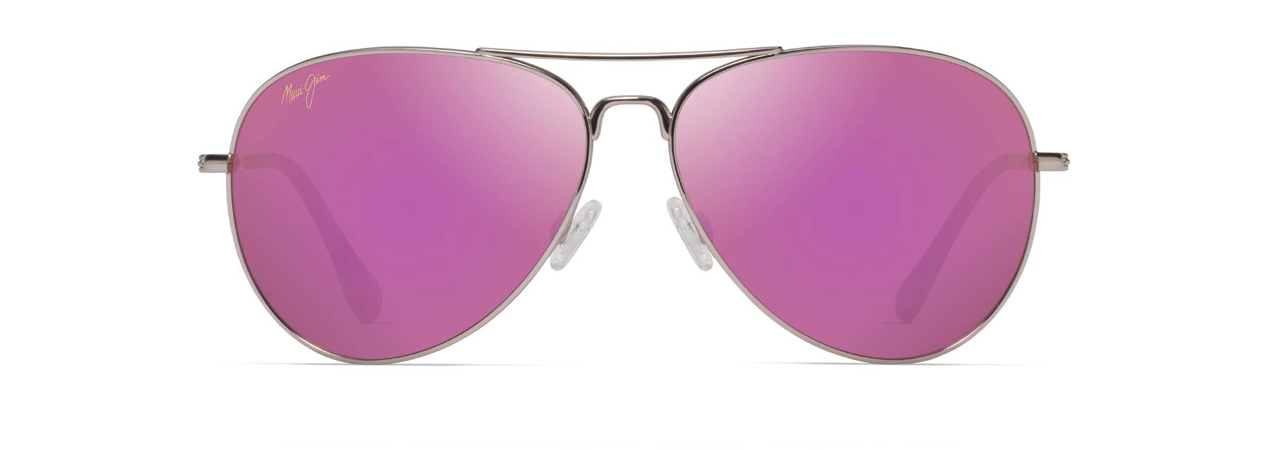 Photo 1 of Maui Jim Men's & Women's Mavericks Polarized Teardrop Sunglasses, Rose Gold/Maui Sunrise Polarized, Large Fit