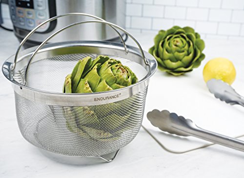RSVP-International-M8-FH-Mesh-Colander-Strainer-Basket-with-Folding-Handles-3-Quarts-For-Pasta-Frying-Salads-Dishwasher-Safe-Use-in-Pressure-Cookers-Steaming-Draining-Rinsing