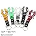 Ezyoutdoor 10 pcs Tiger Hook Lock Carabiner Clip Hiking Climbing Tool Keyring Keychain Ring, Hook Lock with Keyring Keychain Ring for Climb Clip
