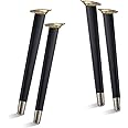 TEMI 16" Wood Table Legs – Premium Set of 4 Wooden Furniture Legs for Desk, Coffee Table, Bench, Chair, Dresser, Bed, and Cabinet – Strong, Durable and Easy to Install