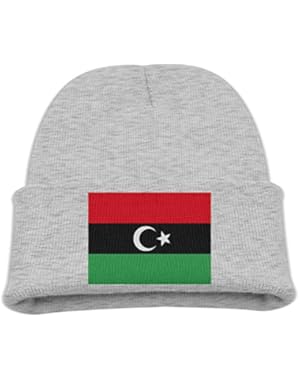 Libyan Flag Kid's Hats Winter Funny Soft Knit Beanie Cap Children Unisex