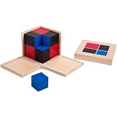 LEADER JOY Montessori Math Materials for Preschool Early Learning Tool Toys (Binomial Cube)