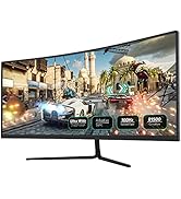 Fiodio 29" Curved 100Hz LED Gaming Monitor Full HD 21:9 Ultra Wide 2560 * 1080P HDMI DP Ports wit...