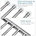 HOMEIDEAS Swing Out Towel Bar SUS304 Stainless Steel 4-Bar Folding Arm Swivel Hanger Bathroom Storage Organizer Wall Mount Towel Rack,Brushed Finish