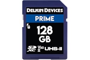 Delkin DDSDB1900128 128GB Prime SDXC 1900X UHS-II (U3/V60) Memory Card
