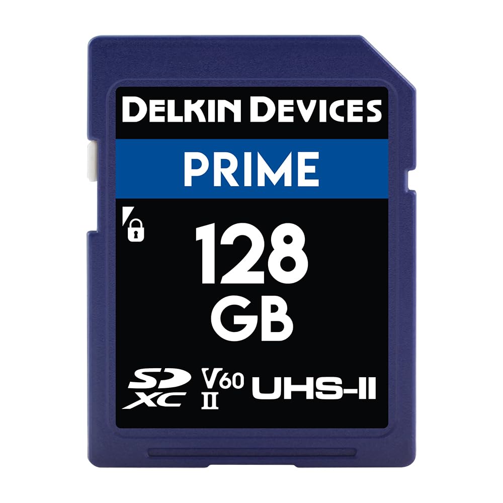 Delkin Devices 128 GB Prime SDXC UHS-II U3/V60 Memory Card DDSDB1900128