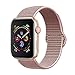 amBand Sport Loop Band Compatible with Apple Watch 38mm 40mm, Lightweight Breathable Nylon Replacement Band Compatible with iWatch Series 1/2/3/4, Sport, Edition-Rose Pink