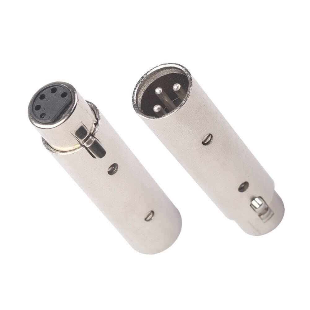Mr.Gadget's Solutions Converter XLR Male To XLR Female Connector For Cables XLR 3-Pin And 5-Pin Leads Equipment