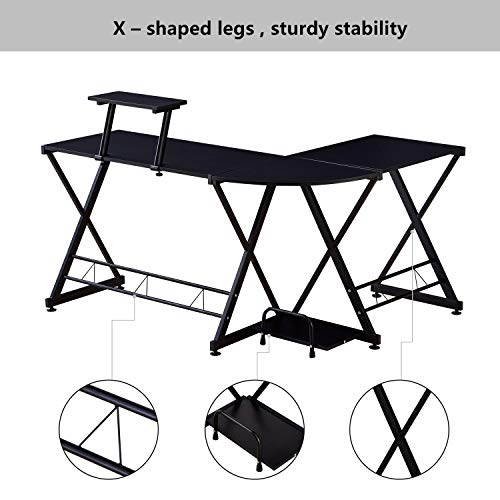 3 GreenForest+Shaped+Computer+Storage+Workstation