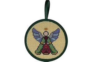 Alice Peterson Stitch-Ups Needlepoint Ornament Kit- Stained Glass Angel