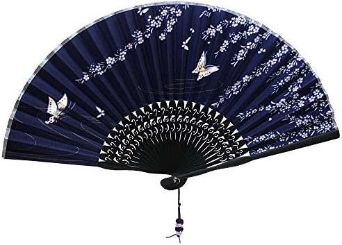 Nestarfactory Spun Silk Bamboo Fan Collections The Japanese Style Designs (Fan-1)