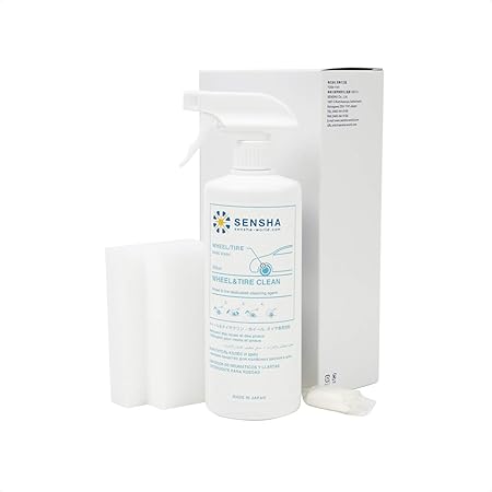 Amazon 洗車の王国 ホイール タイヤクリン 800ml スポンジ付き ホイール タイヤ ブレーキダスト 鉄粉除去剤 汚れ落とし 759 ホイールタイヤケア 車 バイク