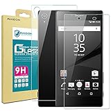 (Front+Back) Xperia Z5 Screen Protector, Rhidon Sony Xperia Z5 Ultra Thin 9H Hardness 2.5D Round Edge Tempered Glass LCD HD Premium Screen Protector (Sony Xperia Z5)