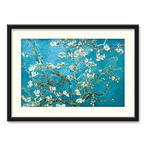 Black Framed Canvas Wall Art Famous Painting Home Artwork Decoration for Living Room, Bedroom - 23x31 inches