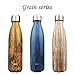 DJSBZ 17oz Cola-Shape Water Bottle, Double Walled Vacuum 18/8 Stainless Steel, Leak-Proof Keep Hot & Cold, Personalized Texture,Gift Box Packaging (500 ml)