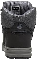 DVS Men's Westridge Steel Toe Snow Boot, Black Leather Ferguson,