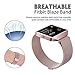 CRODI Compatible Fitbit Blaze Bands New Metal Frame, Stainless Steel Magnetic Milanese Replacement Band Fit bit Blaze Women Men-Pink Gold, Small