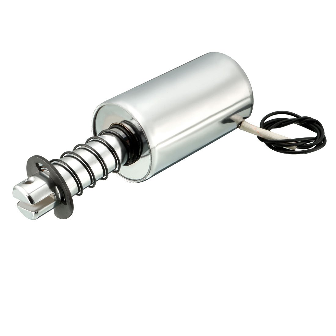 sourcing map DC 12V 60-120N Force 10mm Pull Type,Tubular Solenoid Electromagnet,Linear Motion,MQ8-Z57