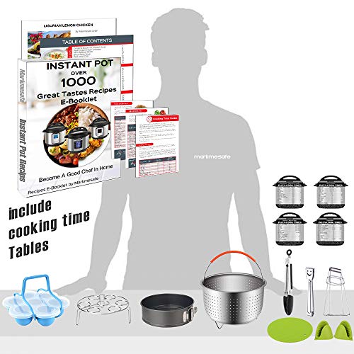 image for Markmesafe Large Steamer Basket Set Compatible 6,8 Quart (Qt) Instant 