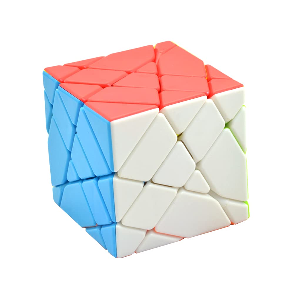 Yealvin Axis Cube, 4x4x4 Axis Magic Speed Cube 4x4 Stickerless Fisher Cube Brain Teasers Puzzle Toys for Kids