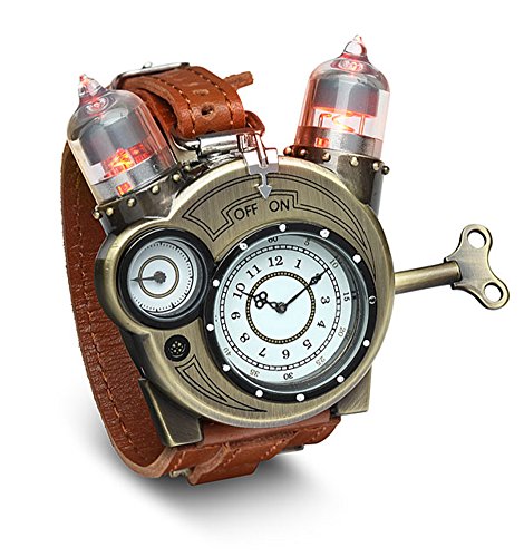 ThinkGeek Steampunk Styled Tesla Analog Watch