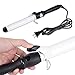 Curling Iron, 1-1/4 Inch Professional Curling Wand | Ceramic Ionic Tech, Damage-free Hair Curler with Thermal Glove | Digital Thermostat & Instant Heating-up | Universal Voltage, White, by HeyBeauty