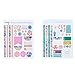 Erin Condren Designer Sticker Book - Monthly Edition 4 (12 Sticker Sheets Total). Decorative and Cute Stickers for Customizing Planners, Notebooks, and More
