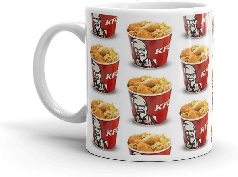 Amazon Com Kfc Bucket Repeated 11 Oz Ceramic Glossy Gift For
