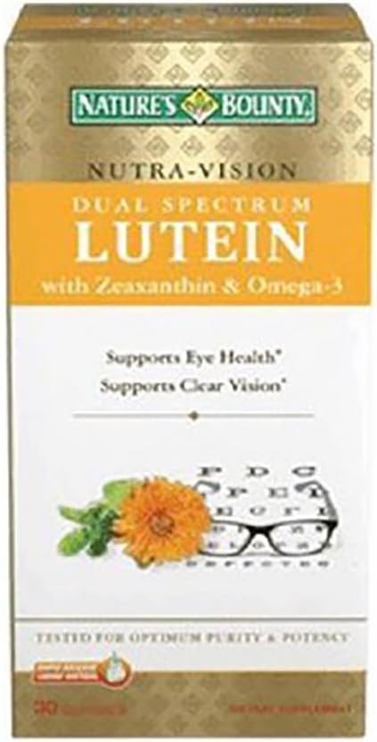 Nature's bounty nutra-vision dual spectrum lutein dietary supplement Soft Gel - 30 ct (074312523915)