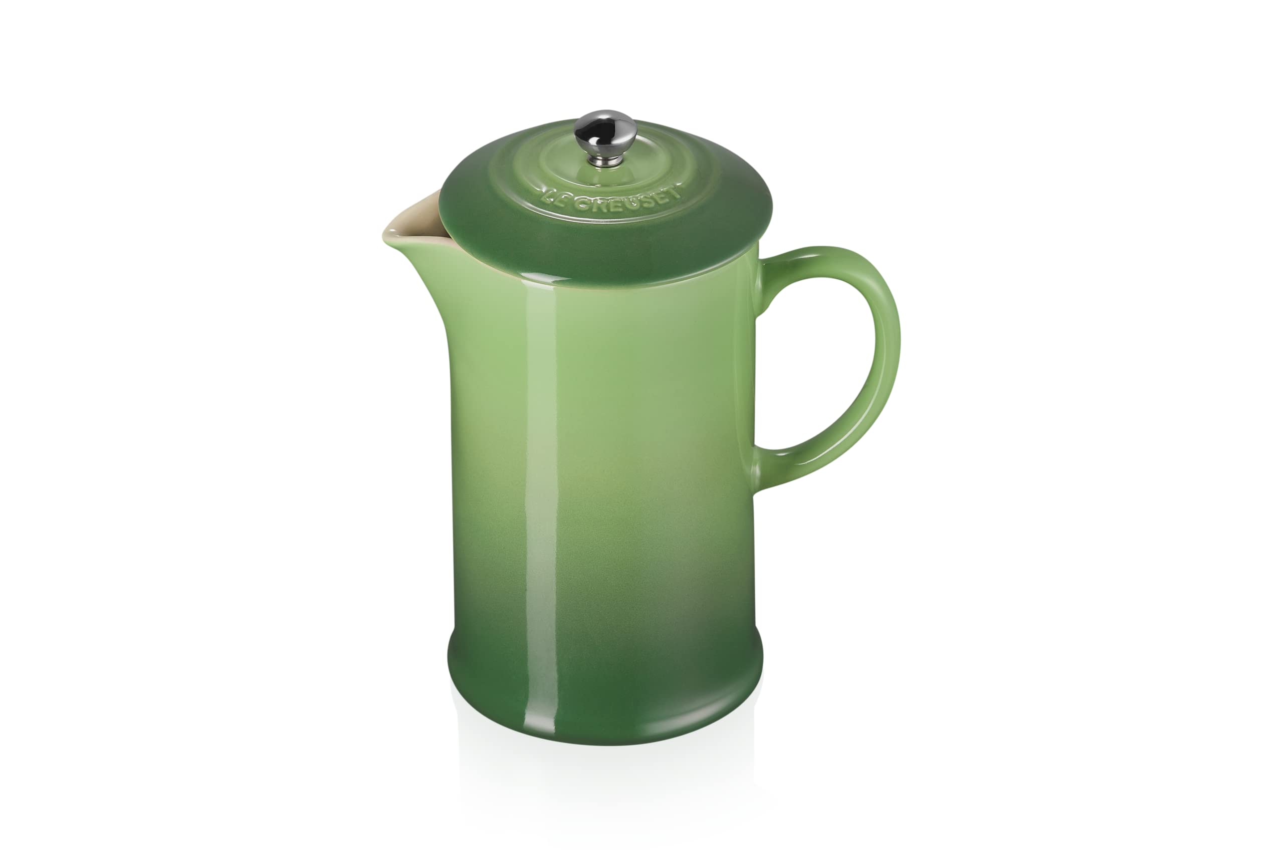 Le Creuset Stoneware Cafetière French Press with Stainless Steel Plunger, 1 Litre, Serves 3-4 Cups, Bamboo, 60706084080003