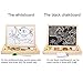 Siwo Wooden Magnetic Puzzles, Cartoon Animals Design Magnetic Art Easel for Education Learning Toys