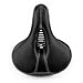 Life’s Best Brand Bike Seat Cushion Bicycle Accessories for Men or Women-Wide Comfortable Foam Saddle. Works for Mountain Ride, Cruiser, Kids, Spin or Exercise Bike. Gives Great Back Supportthumb 1
