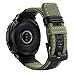 Galaxy Watch Ultra Bands 47mm Nylon, Maxjoy for Galaxy Ultra Watch Band Military Sport Replacement Strap Compatible with Samsung Galaxy Watch 7 Ultra 47mm 2024, Oliver Green Band with Black Adapter