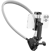 BOOSHAK Neck Phone Holder, Hands Free Neck-Mounted Adjustable POV/Vlog Chest Phone Holder, Compatible with iPhone 17 16 15 14 13 Android Seires Action Camera (No Magnetic Version)