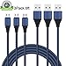 Micro USB Cable, Amoner 6 Feet Long Micro USB to USB 2.0 Cable Nylon Braided Android Charger Fast Charging Cord for Android/Windows/LG/Camera and More (3 Pack)