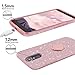 ZTE ZMax Pro Case, ZTE Carry Z981 Case, Silverback Girls Bling Glitter Sparkle Case With Stand, 3 Layers Cover for ZTE Imperial Max Z963U / ZTE Blade Max 3 Z986 / Max XL N9560 / Blade X Max -Rose Gold